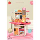 65teiliges Mama Kiddies KitchenKing Kinderküchen-Set in Pink-Orange