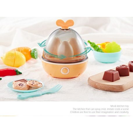 65teiliges Mama Kiddies KitchenKing Kinderküchen-Set in Pink-Orange