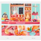 65teiliges Mama Kiddies KitchenKing Kinderküchen-Set in Pink-Orange