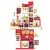 Mama Kiddies Interaktive „Spraying Kitchen“ Spielküche – 121-teiliges Set, 103 cm hoch, mit Licht- und Soundeffekten in Rot