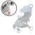 Regenschutz zum Mama Kiddies Go-Go oder Hero Sport Kinderwagen