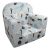 Kindersessel Premium mit Rehziege-Muster in Grau