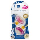 NIP Latex leuchtender kirschförmiger Spielschnuller 0-6 Monate 2St