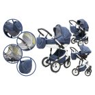 Mama Kiddies Grand Prestige 3az1-ben kiegészítőkkel Ocean színben (London Design edition)+ Ajándék