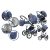 Mama Kiddies Grand Prestige 3az1-ben kiegészítőkkel Ocean színben (London Design edition)+ Ajándék