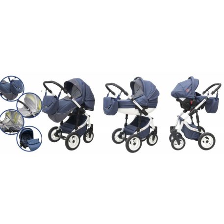 Mama Kiddies Grand Prestige 3az1-ben kiegészítőkkel Ocean színben (London Design edition)+ Ajándék