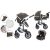 Mama Kiddies Venus 3 in 1 multifunktionaler Kinderwagen mit Zubehör in Coffee  + Geschenk