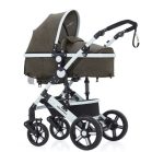 Mama Kiddies Venus 3 in 1 multifunktionaler Kinderwagen mit Zubehör in Coffee  + Geschenk