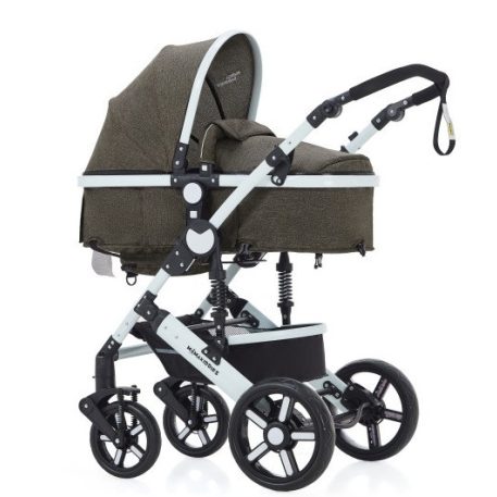 Mama Kiddies Venus 3 in 1 multifunktionaler Kinderwagen mit Zubehör in Coffee  + Geschenk