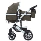 Mama Kiddies Venus 3 in 1 multifunktionaler Kinderwagen mit Zubehör in Coffee  + Geschenk