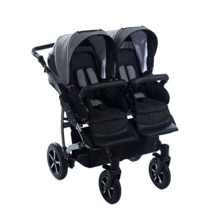 Mama Kiddies TWIN 3az1-ben ikerbabakocsi kiegészítőkkel szürke színben + Ajándék