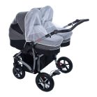 Mama Kiddies TWIN 3az1-ben ikerbabakocsi kiegészítőkkel szürke színben + Ajándék