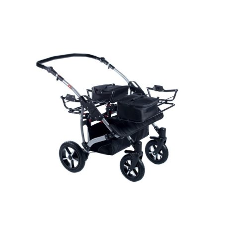 Mama Kiddies TWIN 3az1-ben ikerbabakocsi kiegészítőkkel szürke színben + Ajándék
