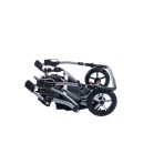 Mama Kiddies TWIN 3az1-ben ikerbabakocsi kiegészítőkkel szürke színben + Ajándék