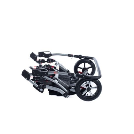 Mama Kiddies TWIN 3az1-ben ikerbabakocsi kiegészítőkkel szürke színben + Ajándék