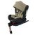 Mama Kiddies Baby Pilot Kindersitz mit 360° Drehung (0-36kg) und ISOFIX System, in Braun-Creme + Geschenk Sonnenblende