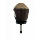 Mama Kiddies Baby Pilot Kindersitz mit 360° Drehung (0-36kg) und ISOFIX System, in Braun-Creme + Geschenk Sonnenblende