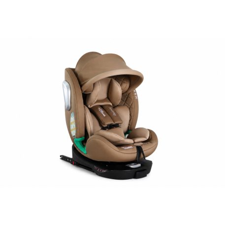 ISOFIX-fähiger, um 360° drehbarer Mama Kiddies® iSize Journey Kindersitz (40–150 cm) in Beige + Gratis Sonnenblende