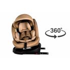 ISOFIX-fähiger, um 360° drehbarer Mama Kiddies® iSize Journey Kindersitz (40–150 cm) in Beige + Gratis Sonnenblende