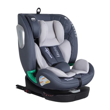 ISOFIX-fähiger, um 360° drehbarer Mama Kiddies iSize Journey Kindersitz (40–150 cm) in Grau + Gratis Sonnenblende