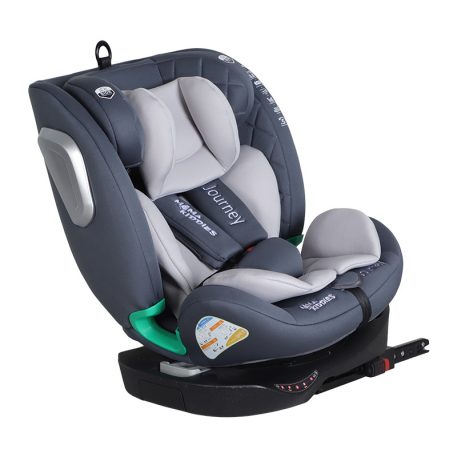 ISOFIX-fähiger, um 360° drehbarer Mama Kiddies iSize Journey Kindersitz (40–150 cm) in Grau + Gratis Sonnenblende