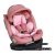 ISOFIX-fähiger, um 360° drehbarer Mama Kiddies iSize Journey Kindersitz (40–150 cm) in Pink + Gratis Sonnenblende
