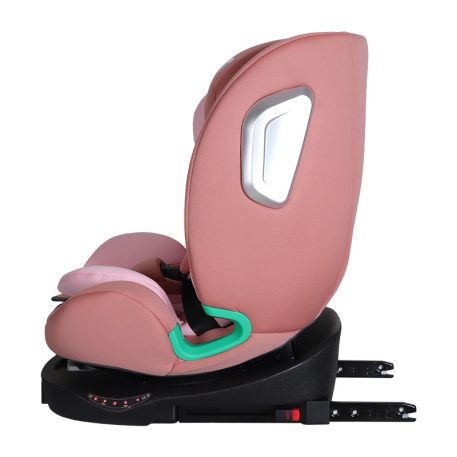 ISOFIX-fähiger, um 360° drehbarer Mama Kiddies iSize Journey Kindersitz (40–150 cm) in Pink + Gratis Sonnenblende