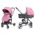Mama Kiddies Houston 2-in-1 Kinderwagen in Malvenfarbe + Geschenk
