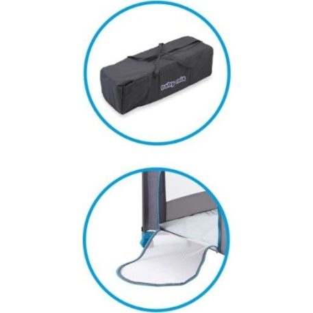 Baby Mix fekete bagoly mintás fix utazóágy