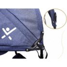 Fix Lite 3in1 Dreirad mit Führungshebel und Fußstützen, in Blau (Sitz um 360° drehbar)