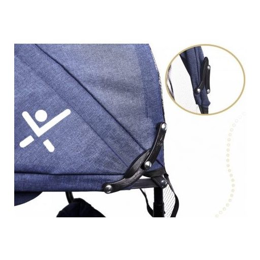 Fix Lite 3in1 Dreirad mit Führungshebel und Fußstützen, in Blau (Sitz um 360° drehbar)