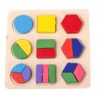 18-teiliges HOLZ-LEHRSPIELZEUG - MEHR FORMEN