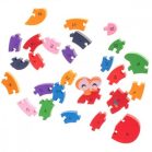 Lernspielzeug aus Holz - Puzzle in Schneckenform