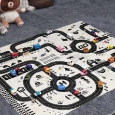 Spielmatte - Stadt- wasserdicht 130x100 cm