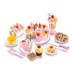 75-teilige Plastik Geburtstagstorte - in Rosa