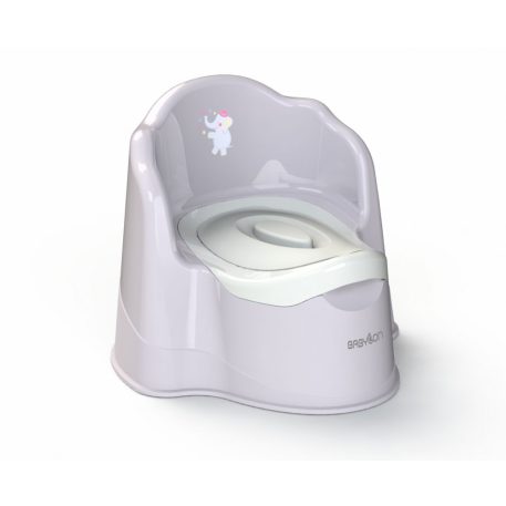 Babylon Throne Töpfchen in Grau mit Elefantenmuster