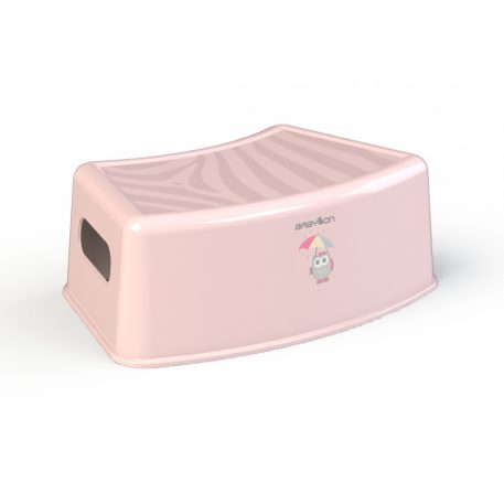 Babylon Zebra Kinderhocker in Rosa mit Eulenmuster