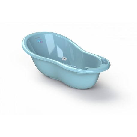 Babylon Shuttle Babybadewanne in Blau mit Walmuster und eingebautem Thermometer