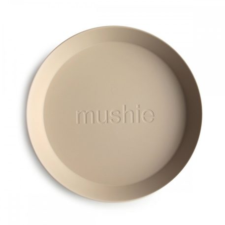 Mushie gerundeter Teller 2 Stück  - Vanilla