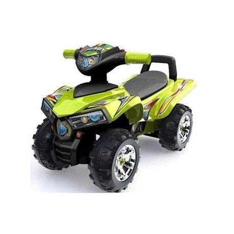 Lábbal hajtható zenélő és világító Quad zöld színben