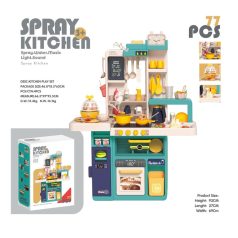   Mama Kiddies 77 Stück 93 cm hoch Spray Kitchen Baby-Küchen-Set in türkis