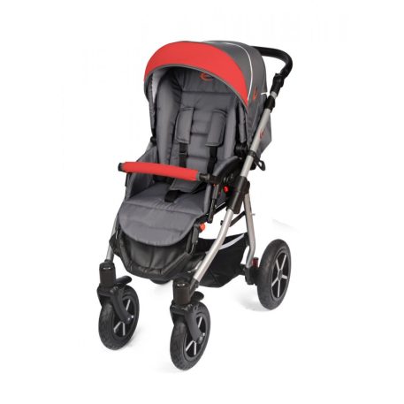 Mama Kiddies Dream Limited Edition 3az1-ben multifunkciós babakocsi kiegészítőkkel antracit és piros színben + Ajándék