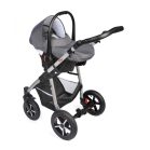 Mama Kiddies Dream Limited Edition 3az1-ben multifunkciós babakocsi kiegészítőkkel antracit és piros színben + Ajándék