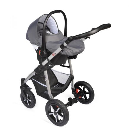 Mama Kiddies Dream Limited Edition 3az1-ben multifunkciós babakocsi kiegészítőkkel antracit és piros színben + Ajándék