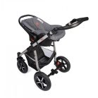 Mama Kiddies Dream Limited Edition 3az1-ben multifunkciós babakocsi kiegészítőkkel antracit és piros színben + Ajándék