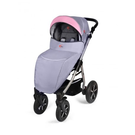 Mama Kiddies Dream 3az1-ben multifunkciós babakocsi kiegészítőkkel szürke-rózsaszín színben + Ajándék