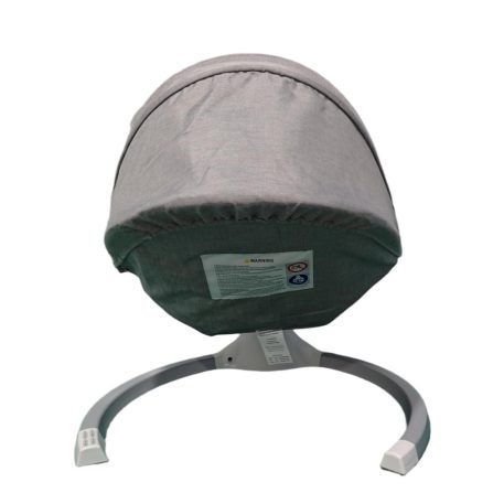 Mama Kiddies Premium 2-in-1 elektrische Babyschaukel und Babywippe mit Fernbedienung in Grau + Gratisgeschenke