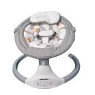 Mama Kiddies Premium 2-in-1 elektrische Babyschaukel und Babywippe mit Fernbedienung in Grau + Gratisgeschenke