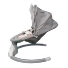 Mama Kiddies Premium 2-in-1 elektrische Babyschaukel und Babywippe mit Fernbedienung in Grau + Gratisgeschenke