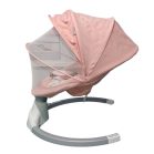 Mama Kiddies Premium 2-in-1 elektrische Babyschaukel und Babywippe mit Fernbedienung in Rosa + Gratisgeschenke